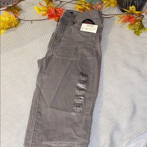 Olive skinny jeans